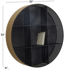 Kirkland's Home Golden Dots Circle Cubbies Wall Shelf- Shelves