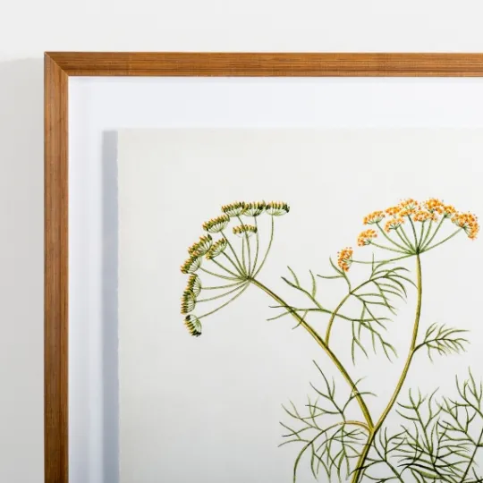 Kirkland's Home Golden Leaves Herbs Dill Framed Art Print- Framed Art