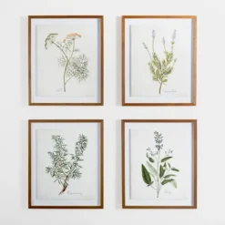 Kirkland's Home Golden Leaves Herbs Rosemary Framed Art Print- Framed Art