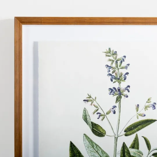 Kirkland's Home Golden Leaves Herbs Sage Framed Art Print- Framed Art