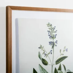 Kirkland's Home Golden Leaves Herbs Sage Framed Art Print- Framed Art