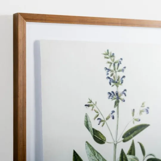 Kirkland's Home Golden Leaves Herbs Sage Framed Art Print- Framed Art