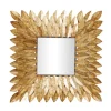 Kirkland's Home Golden Leaves Metal Framed Mirror- Framed Mirrors