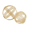 Kirkland's Home Golden Minimalist Line Orbs, Set Of 2- Bowl Filler