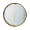 Kirkland's Home Golden Mirrored Marbling Wall Clock- Clocks