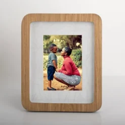 Kirkland's Home Golden Oak Rounded Edge Picture Frame, 5X7- Picture Frames
