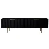 Kirkland's Home Golden Onyx Ribbed Side Console Table- Tv Stands & Media Consoles