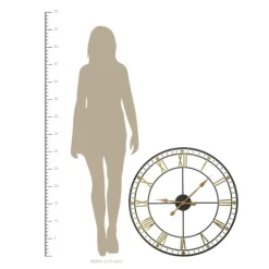 Kirkland's Home Golden Open Face Industrial Wall Clock- Clocks