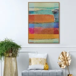 Kirkland's Home Golden Rain Framed Canvas Art Print- Canvas Art