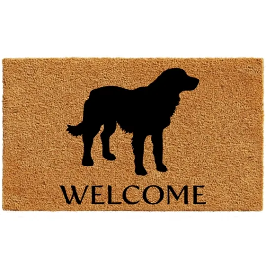 Kirkland's Home Golden Retriever Welcome Doormat- Doormats