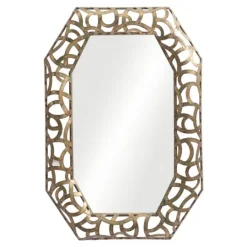 Kirkland's Home Golden Ringed Octopus Framed Mirror- Decorative Mirrors