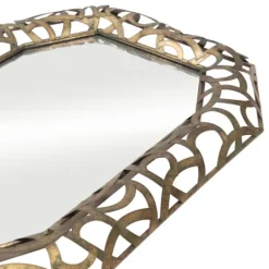 Kirkland's Home Golden Ringed Octopus Framed Mirror- Decorative Mirrors