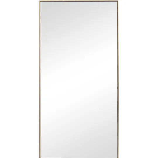 Kirkland's Home Golden Simple Rectangular Frame Wall Mirror- Framed Mirrors