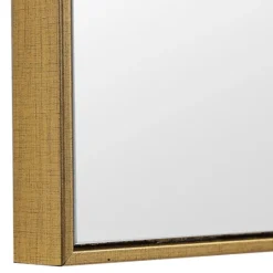 Kirkland's Home Golden Simple Rectangular Frame Wall Mirror- Framed Mirrors