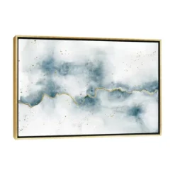 Kirkland's Home Golden Thread Abstract Canvas Framed Art- Framed Art