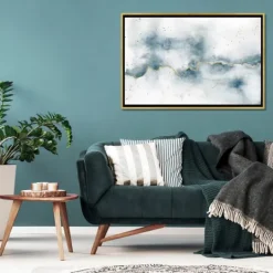 Kirkland's Home Golden Thread Abstract Canvas Framed Art- Framed Art