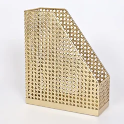 Kirkland's Home Golden Woven Metal File Folder, 12 In.- Decorative Accents