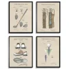 Kirkland's Home Golf Patents Framed Art Prints, Set Of 4- Framed Art