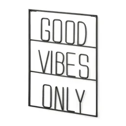 Kirkland's Home Good Vibes Only Metal Wall Plaque- Wall Quotes & Signs