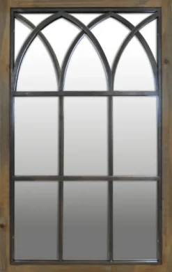 Kirkland's Home Grandview Arched Windowpane Mirror, 24X37.5 In.- Decorative Mirrors