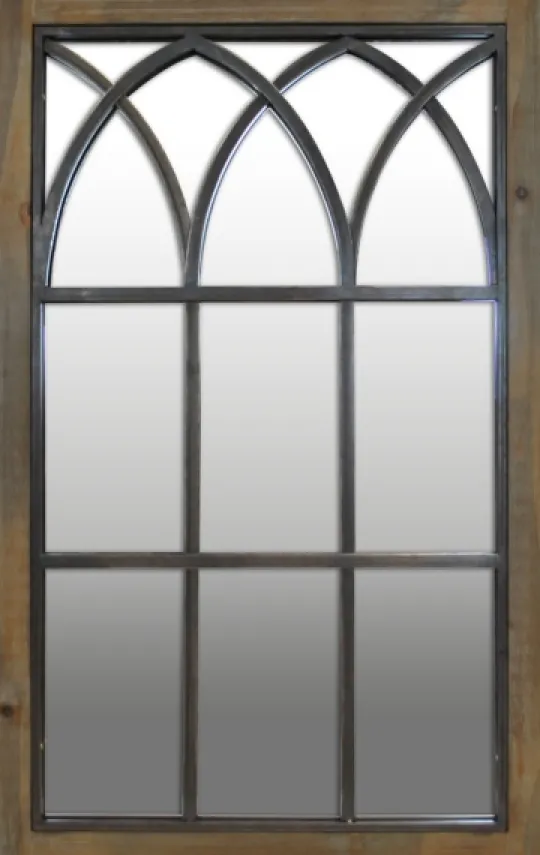Kirkland's Home Grandview Arched Windowpane Mirror, 24X37.5 In.- Decorative Mirrors