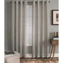 Kirkland's Home Graphite Stripe Single Curtain Panel, 84 In.- Curtains & Drapes