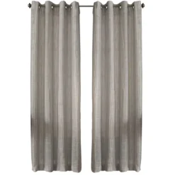 Kirkland's Home Graphite Stripe Single Curtain Panel, 84 In.- Curtains & Drapes