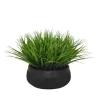 Kirkland's Home Grass Arrangement In Black Ceramic Bowl- Arrangements & Greenery