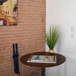 Kirkland's Home Grass Arrangement In Gold Ribbed Pot- Arrangements & Greenery