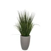Kirkland's Home Grass Arrangement In Gray Cement Pot- Arrangements & Greenery
