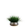 Kirkland's Home Grass Arrangement In Silver Ceramic Bowl- Arrangements & Greenery