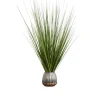 Kirkland's Home Grass Arrangement In Silver Ribbed Pot- Arrangements & Greenery