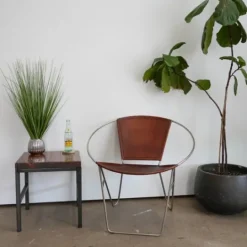 Kirkland's Home Grass Arrangement In Silver Ribbed Pot- Arrangements & Greenery