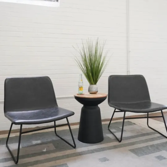 Kirkland's Home Grass Arrangement In Silver Ribbed Pot- Arrangements & Greenery