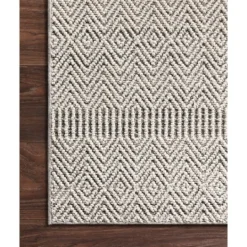 Kirkland's Home Gray And Bone Zig Zag Outdoor Area Rug, 5X7- Outdoor Rugs