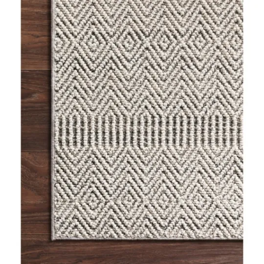 Kirkland's Home Gray And Bone Zig Zag Outdoor Area Rug, 5X7- Outdoor Rugs