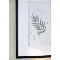 Kirkland's Home Gray And Cream Foliage 4-Pc. Framed Wall Art Set- Framed Art