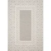 Kirkland's Home Gray And Ivory Lace Border Outdoor Area Rug, 6X9- Outdoor Rugs