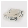 Kirkland's Home Gray And Natural Colorblock Chevron Throw- Blankets & Throws