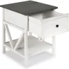 Kirkland's Home Gray And Wash Reclaimed Wood Accent Table- Accent & End Tables
