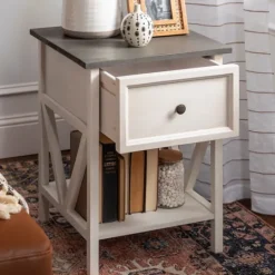 Kirkland's Home Gray And Wash Reclaimed Wood Accent Table- Accent & End Tables