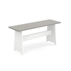 Kirkland's Home Gray And White 3-Pc. Dining Nook Set- Dining Sets