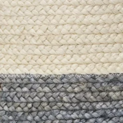 Kirkland's Home Gray And White Woven Basket With Tassel, 19 In.- Baskets & Boxes
