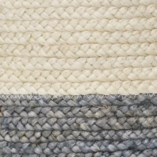Kirkland's Home Gray And White Woven Basket With Tassel, 19 In.- Baskets & Boxes