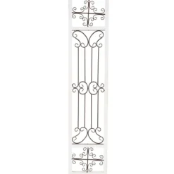Kirkland's Home Gray Angelic Scrollwork Panel Wall Plaque- Wall Plaques