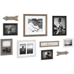 Kirkland's Home Gray Arrow 10-Pc. Gallery Wall Picture Frame Set- Gallery Wall Frames