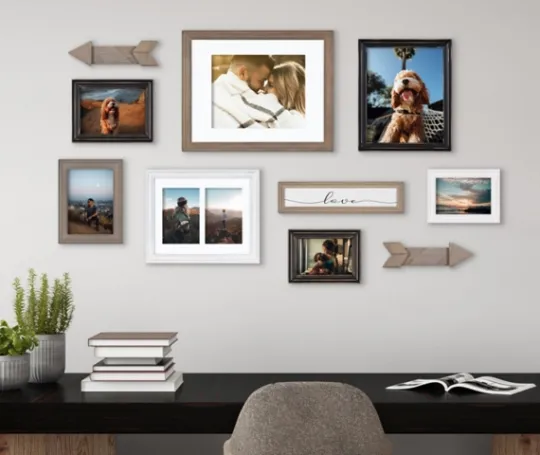 Kirkland's Home Gray Arrow 10-Pc. Gallery Wall Picture Frame Set- Gallery Wall Frames
