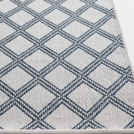 Kirkland's Home Gray Auckland Trellis Outdoor Area Rug, 5X7- Outdoor Rugs