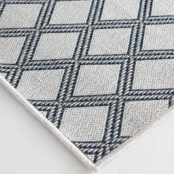 Kirkland's Home Gray Auckland Trellis Outdoor Area Rug, 5X7- Outdoor Rugs