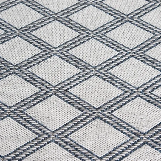 Kirkland's Home Gray Auckland Trellis Outdoor Area Rug, 5X7- Outdoor Rugs